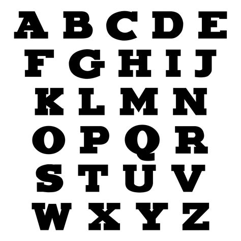 Printable Alphabet Fonts